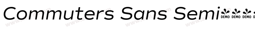 Commuters Sans Semi字体转换